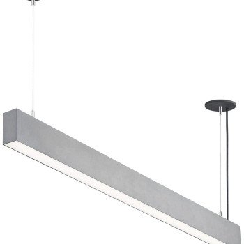 LED linijinis šviestuvas, 50W, sidabrinis, sujungiamas, neutrali balta šviesa