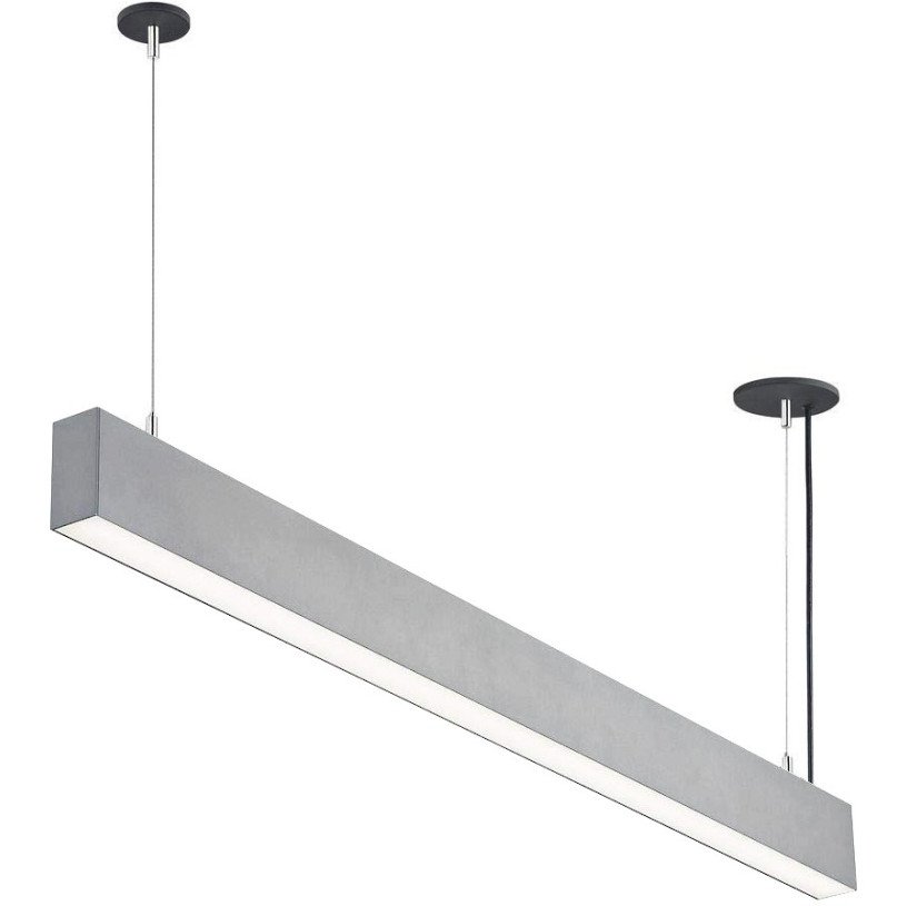 LED linijinis šviestuvas, 50W, sidabrinis, sujungiamas, neutrali balta šviesa