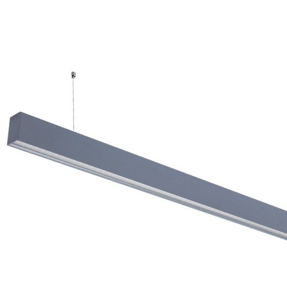 LED linijinis šviestuvas, 50W, sidabrinis, sujungiamas, neutrali balta šviesa
