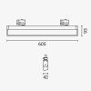 LED linijinis šviestuvas, 3F, 40W, 3600Lm, neutrali balta šviesa LED linijinis šviestuvas, 3F, 40W, 3600Lm, neutrali balta šviesa