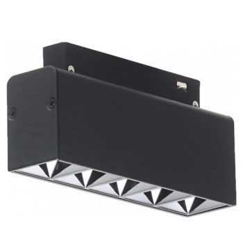 LED magnetinis linijinis prožektorius M35, 10W, 800Lm, 5 lemputės, juodas, neutrali balta šviesa LED magnetinis linijinis prožektorius M35, 10W, 800Lm, 5 lemputės, juodas, neutrali balta šviesa