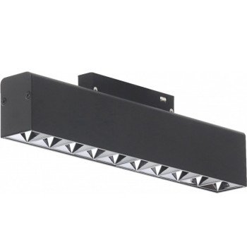 LED magnetinis linijinis prožektorius M35, 20W, 1600Lm, 10 lempučių, juodas, neutrali balta šviesa