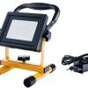 LED prožektorius, nešiojamas, įkraunamas, 20W, šalta balta šviesa