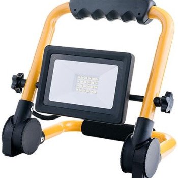 LED prožektorius, nešiojamas, 20W, šalta balta šviesa