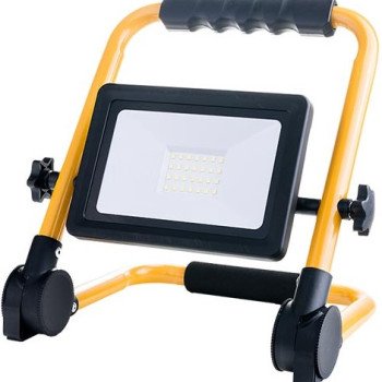 LED prožektorius, nešiojamas, 30W, šalta balta šviesa