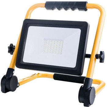 LED prožektorius, nešiojamas, 50W, šalta balta šviesa