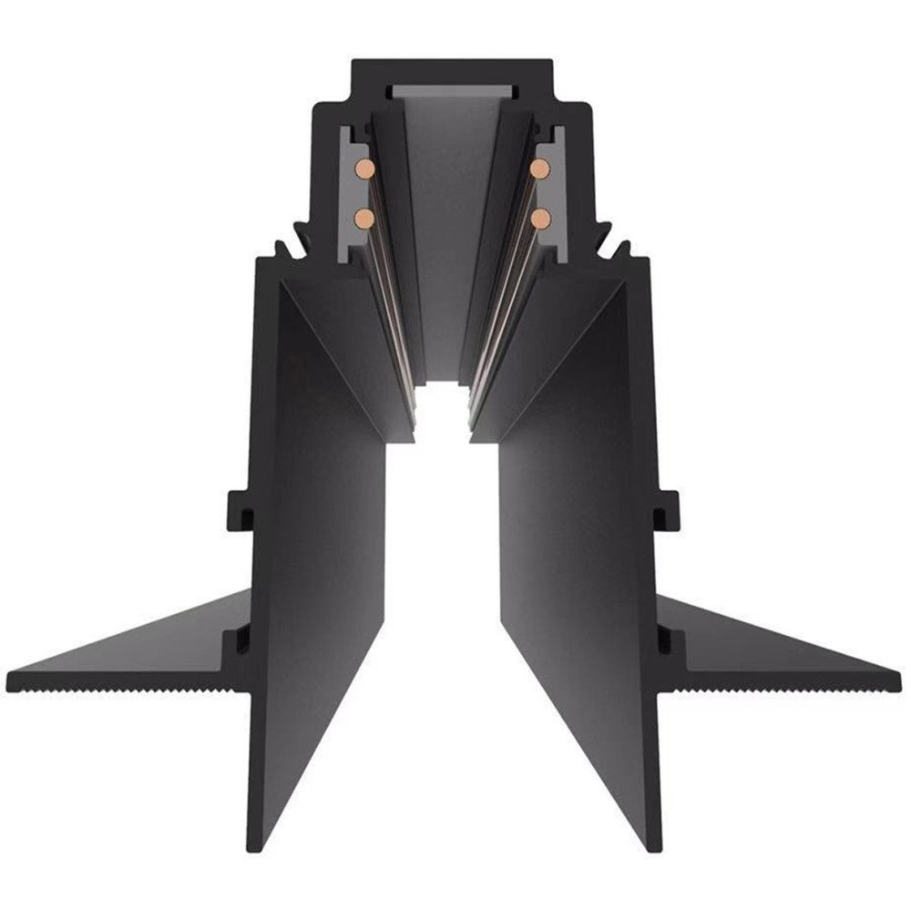 LED magnetinė sistema R35, plotis 3.5cm, įmontuojama, juoda, ilgis 1.5m, 8vnt./dėž.