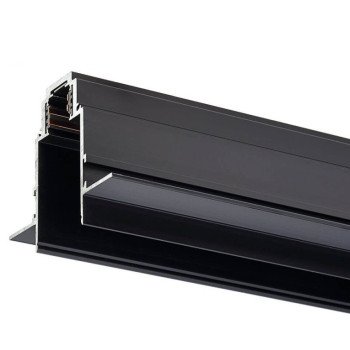 LED magnetinė sistema R35, plotis 3.5cm, įmontuojama, juoda, ilgis 1.5m, 8vnt./dėž.