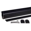 LED magnetinė sistema R35, plotis 3.5cm, įmontuojama, juoda, ilgis 1.5m, 8vnt./dėž.