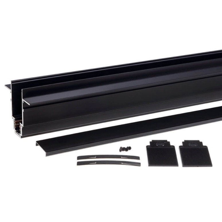 LED magnetinė sistema R35, plotis 3.5cm, įmontuojama, juoda, ilgis 2m, 8vnt./dėž.
