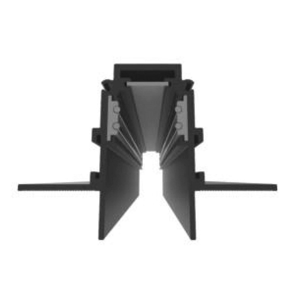 LED magnetinė sistema R20B, plotis 2.5cm, įmontuojama, juoda, ilgis 1m