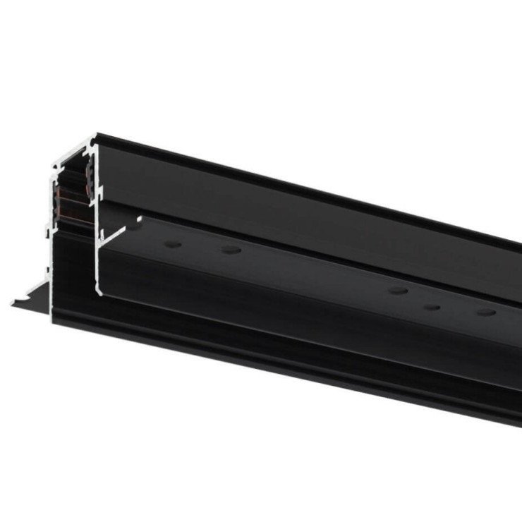 LED magnetinė sistema R20B, plotis 2.5cm, įmontuojama, juoda, ilgis 1m