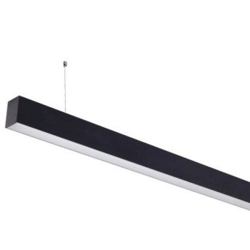 LED linijinis šviestuvas, 40W, juodas, sujungiamas, 5 metai garantija, šalta balta šviesa