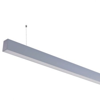 LED linijinis šviestuvas, 40W, sidabrinis, sujungiamas, 5 metai garantija, šalta balta šviesa