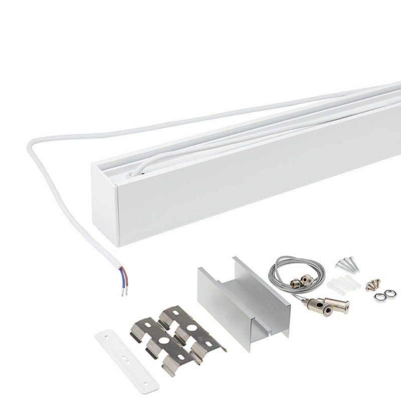 LED linijinis šviestuvas, 40W, baltas, sujungiamas, 5 metai garantija, šalta balta šviesa LED linijinis šviestuvas, 40W, baltas, sujungiamas, 5 metai garantija, šalta balta šviesa