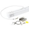 LED linijinis šviestuvas, 40W, baltas, 3 metai garantija, šalta balta šviesa LED linijinis šviestuvas, 40W, baltas, 3 metai garantija, šalta balta šviesa