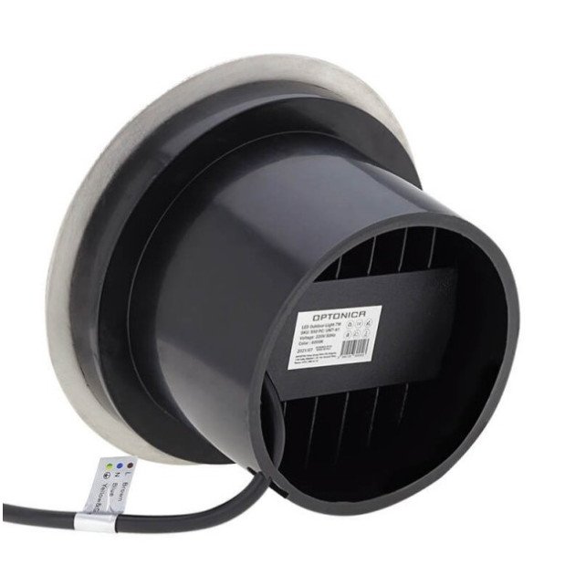 LED lauko taškinis šviestuvas, įmontuojamas, 7W, šalta balta šviesa