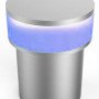 LED sieninis šviestuvas, poliruotas metalas, 1.3W, mėlyna šviesa
