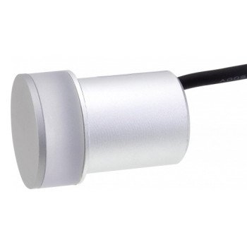 LED sieninis šviestuvas, poliruotas metalas, 1.3W, mėlyna šviesa