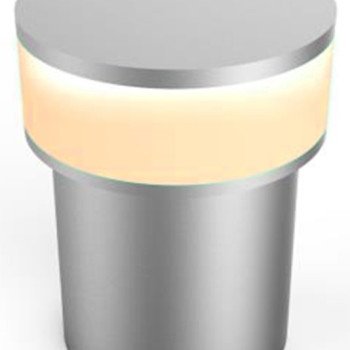 LED sieninis šviestuvas, poliruotas metalas, 1.3W, gintarinė šviesa