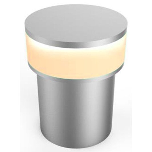 LED sieninis šviestuvas, poliruotas metalas, 1.3W, gintarinė šviesa