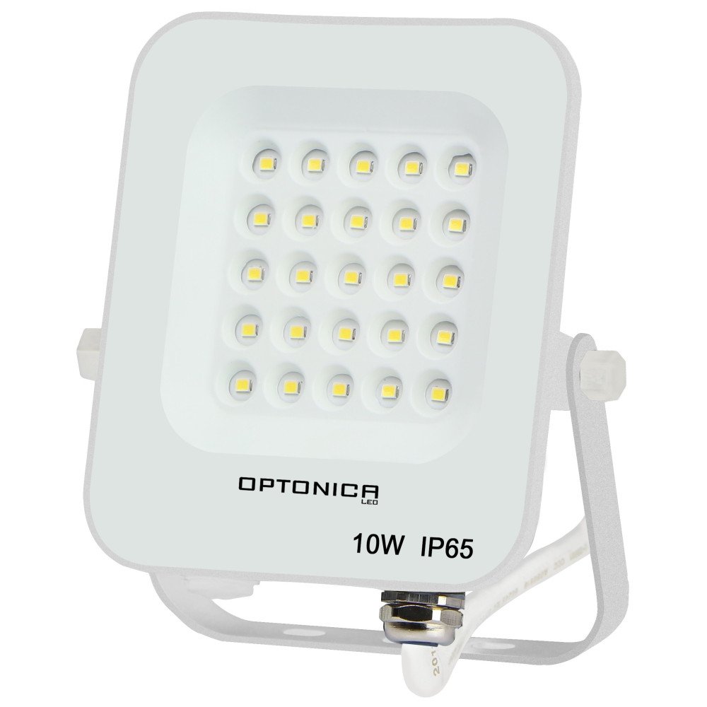 LED prožektorius, baltas, 10W, šalta balta šviesa LED prožektorius, baltas, 10W, šalta balta šviesa
