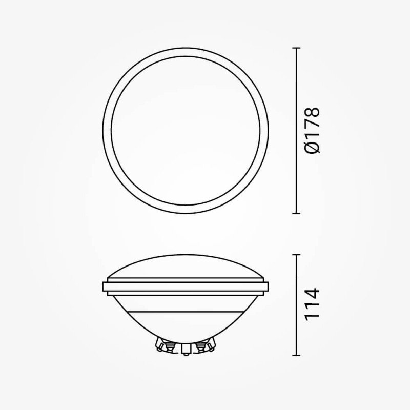 LED baseino šviestuvas, 18W, šalta balta šviesa LED baseino šviestuvas, 18W, šalta balta šviesa