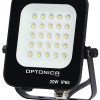 LED prožektorius, juodas, 20W, šilta balta šviesa