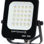 LED prožektorius, juodas, 20W, šilta balta šviesa