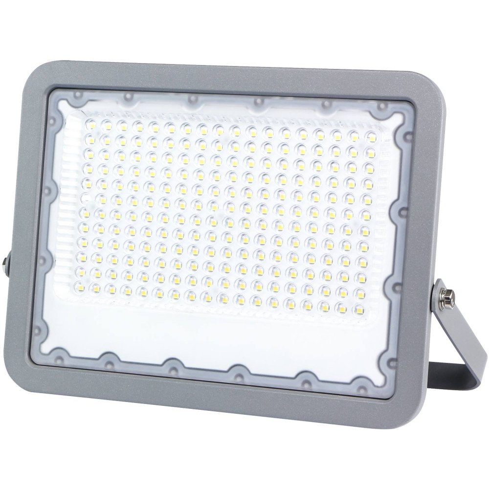 LED prožektorius, pilkas, 150W, neutrali balta šviesa
