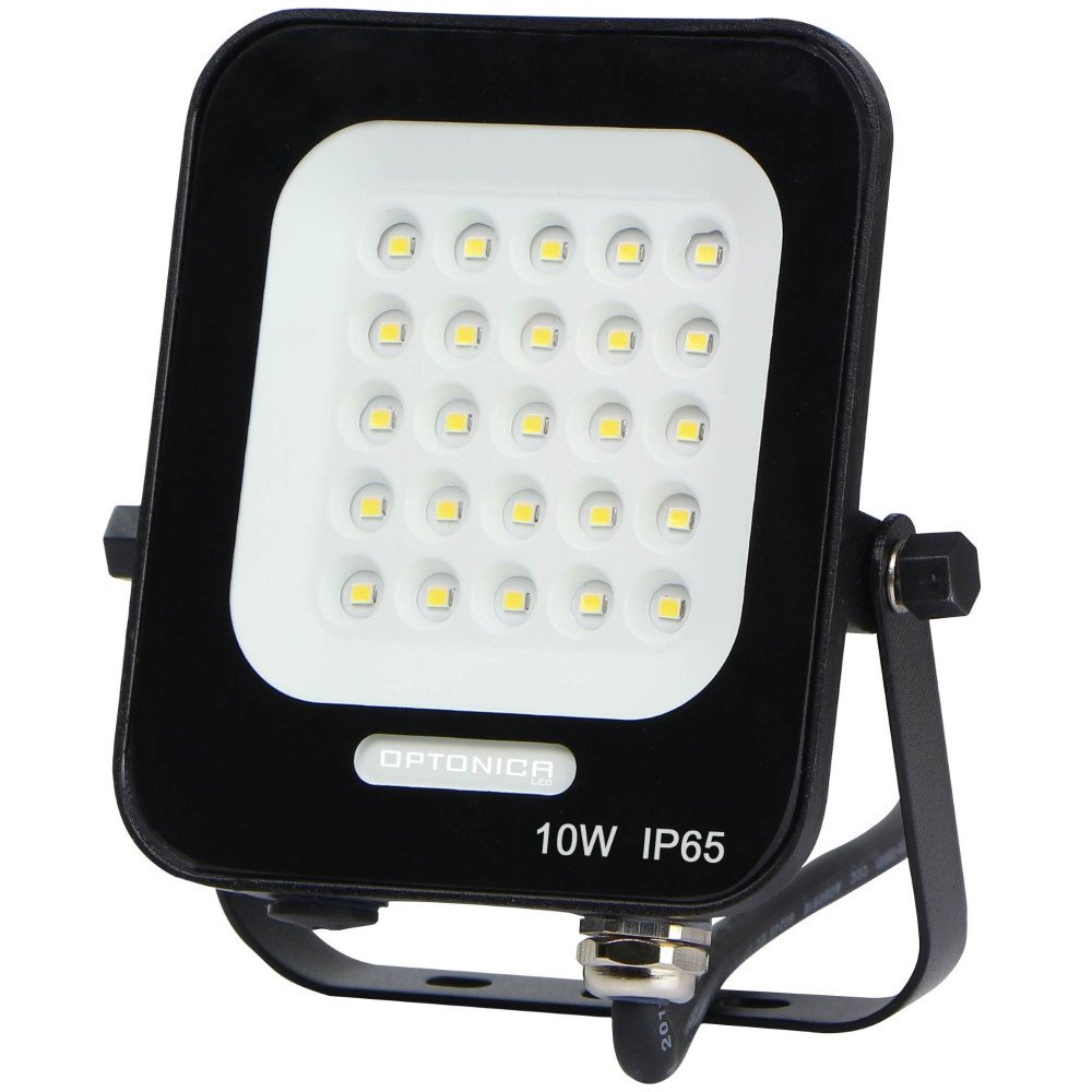 LED prožektorius, juodas, 10W, Žalia
