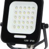 LED prožektorius, juodas, 10W, Žalia