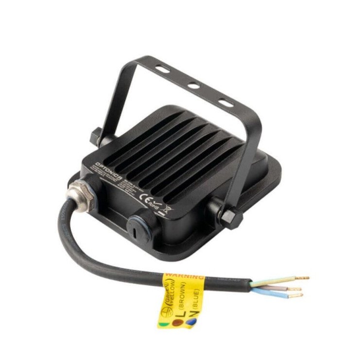 LED prožektorius, juodas, 10W, RGB