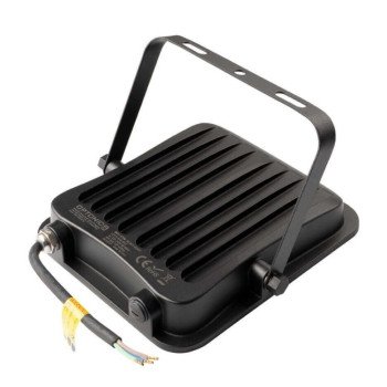 LED prožektorius, juodas, 50W, RGB