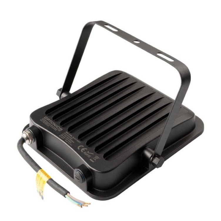 LED prožektorius, juodas, 50W, RGB