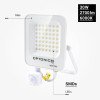 LED prožektorius, baltas, PIR jutiklis, 30W, neutrali balta šviesa
