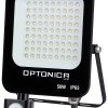 LED prožektorius, juodas, PIR jutiklis, 50W, šalta balta šviesa