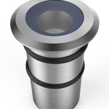 LED žemės paviršinis šviestuvas, nerūdyjantis plienas, 1.3W, mėlyna šviesa