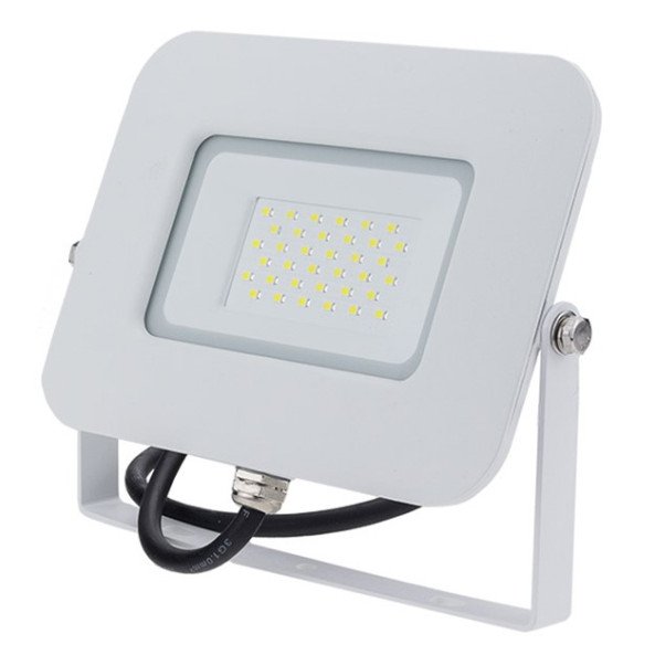 LED prožektorius, baltas, Premium Line, 5 metai garantija, 30W, šilta balta šviesa