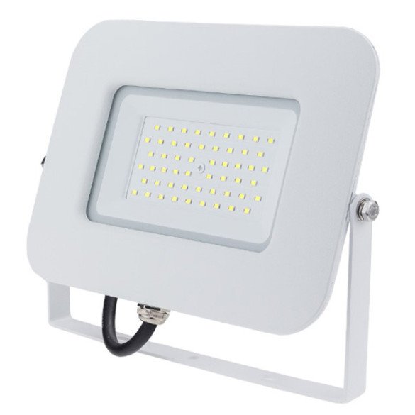 LED prožektorius, baltas, Premium Line, 5 metai garantija, 50W, šilta balta šviesa