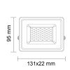 LED prožektorius, juodas, Premium Line, 5 metai garantija, 10W, šalta balta šviesa LED prožektorius, juodas, Premium Line, 5 metai garantija, 10W, šalta balta šviesa
