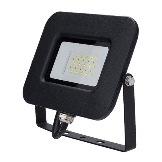 LED prožektorius, juodas, Premium Line, 5 metai garantija, 20W, šalta balta šviesa LED prožektorius, juodas, Premium Line, 5 metai garantija, 20W, šalta balta šviesa