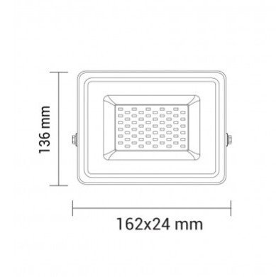 LED prožektorius, juodas, Premium Line, 5 metai garantija, 20W, šalta balta šviesa LED prožektorius, juodas, Premium Line, 5 metai garantija, 20W, šalta balta šviesa