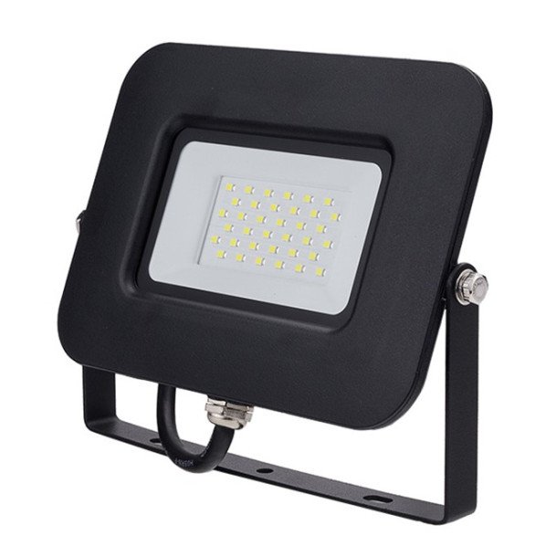LED prožektorius, juodas, Premium Line, 5 metai garantija, 30W, šilta balta šviesa LED prožektorius, juodas, Premium Line, 5 metai garantija, 30W, šilta balta šviesa