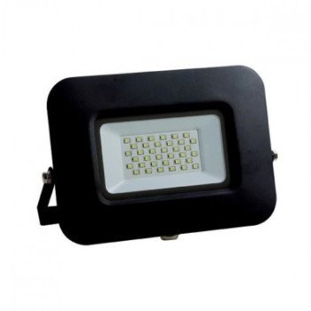 LED prožektorius, juodas, Premium Line, 5 metai garantija, 30W, šilta balta šviesa
