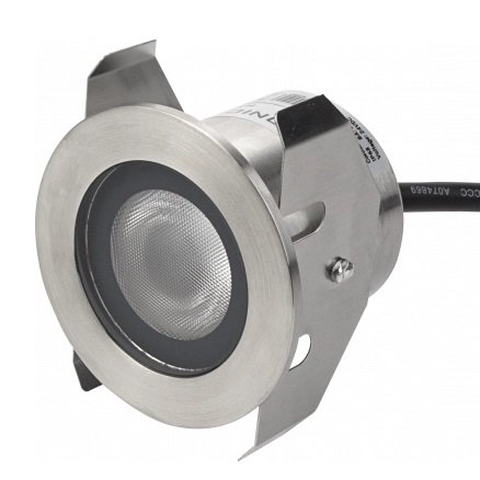 LED žemės paviršinis šviestuvas, su šešėliu, 1.3W, šilta balta šviesa