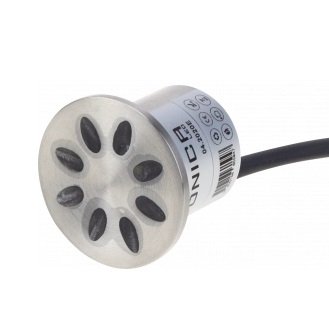 LED šviestuvas, mini, įleidžiamas, nerūdyjantis plienas, 1.3W, šalta balta šviesa