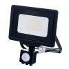 LED prožektorius, juodas, City Line, PIR jutiklis, 30W, šilta balta šviesa