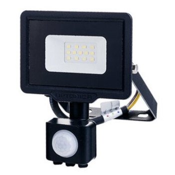 LED prožektorius, juodas, City Line, PIR jutiklis, 70cm laidas, 10W, šilta balta šviesa LED prožektorius, juodas, City Line, PIR jutiklis, 70cm laidas, 10W, šilta balta šviesa