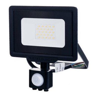 LED prožektorius, juodas, City Line, PIR jutiklis, 70cm laidas, 20W, šilta balta šviesa LED prožektorius, juodas, City Line, PIR jutiklis, 70cm laidas, 20W, šilta balta šviesa
